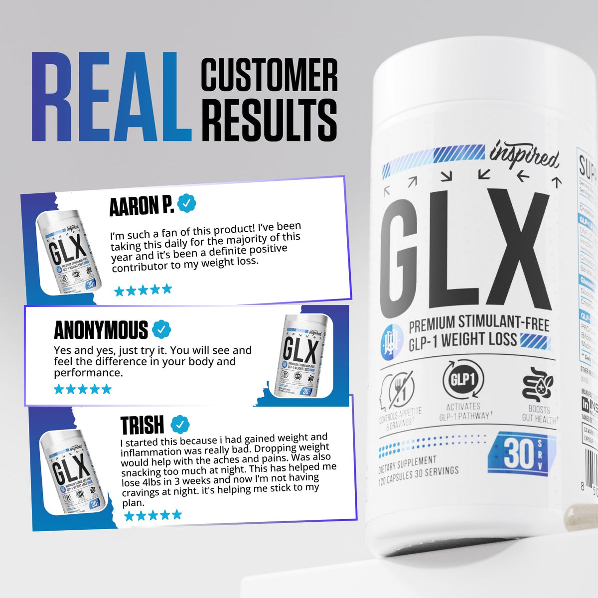 Inspired GLX | 4-in-1 Metabolic and Appetite Support