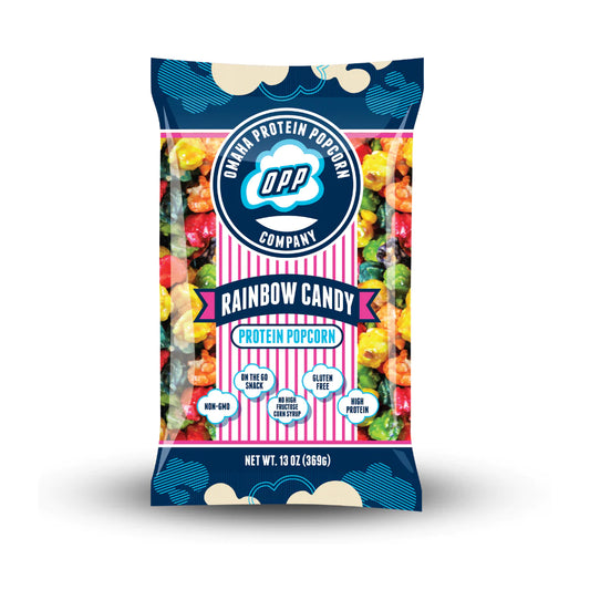 Omaha Protein Popcorn Rainbow Candy