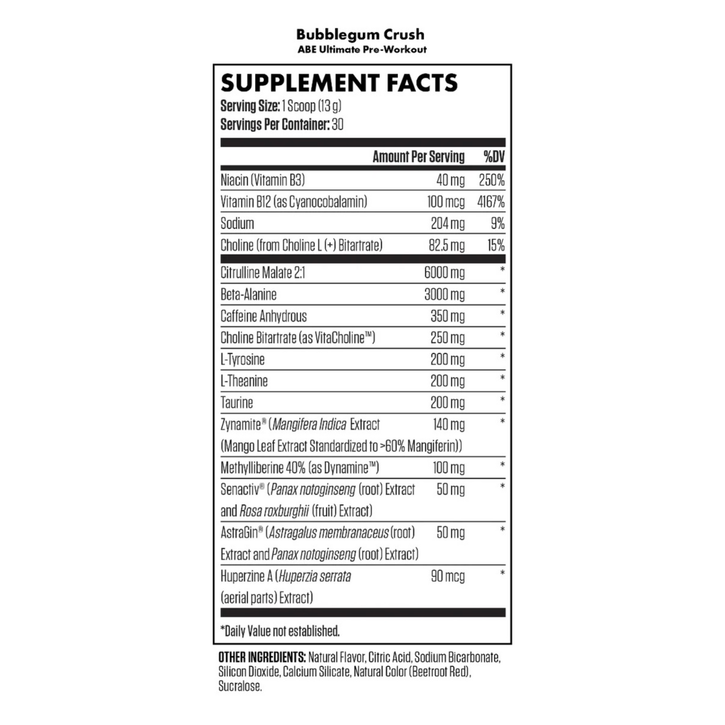 ABE Pre Workout Candy Ice Blast FitFam Aotearoa