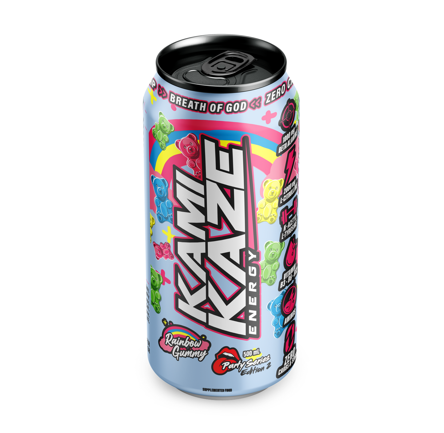 Rainbow Gummy - Kamikaze Energy Can