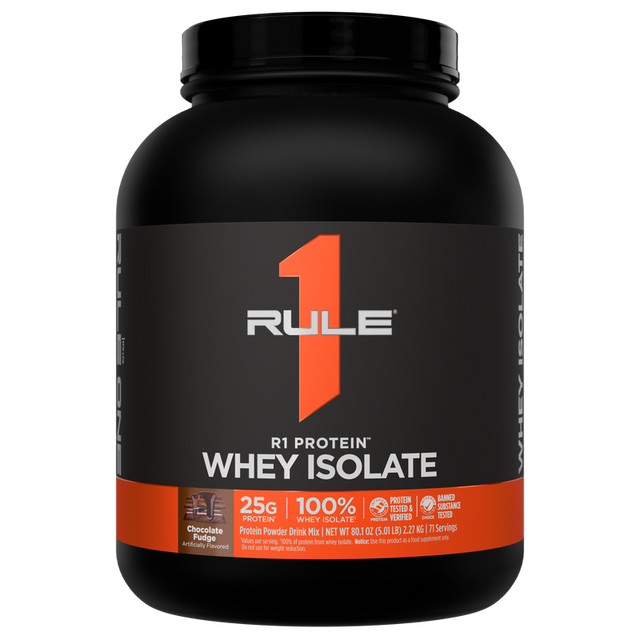 Rule One R1 Protein Isolate 5lb Chocolate Fudge