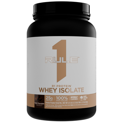 Rule 1 R1 Whey Protein Isolate Naturally Flavoured - 1.5lb (Chocolate)
