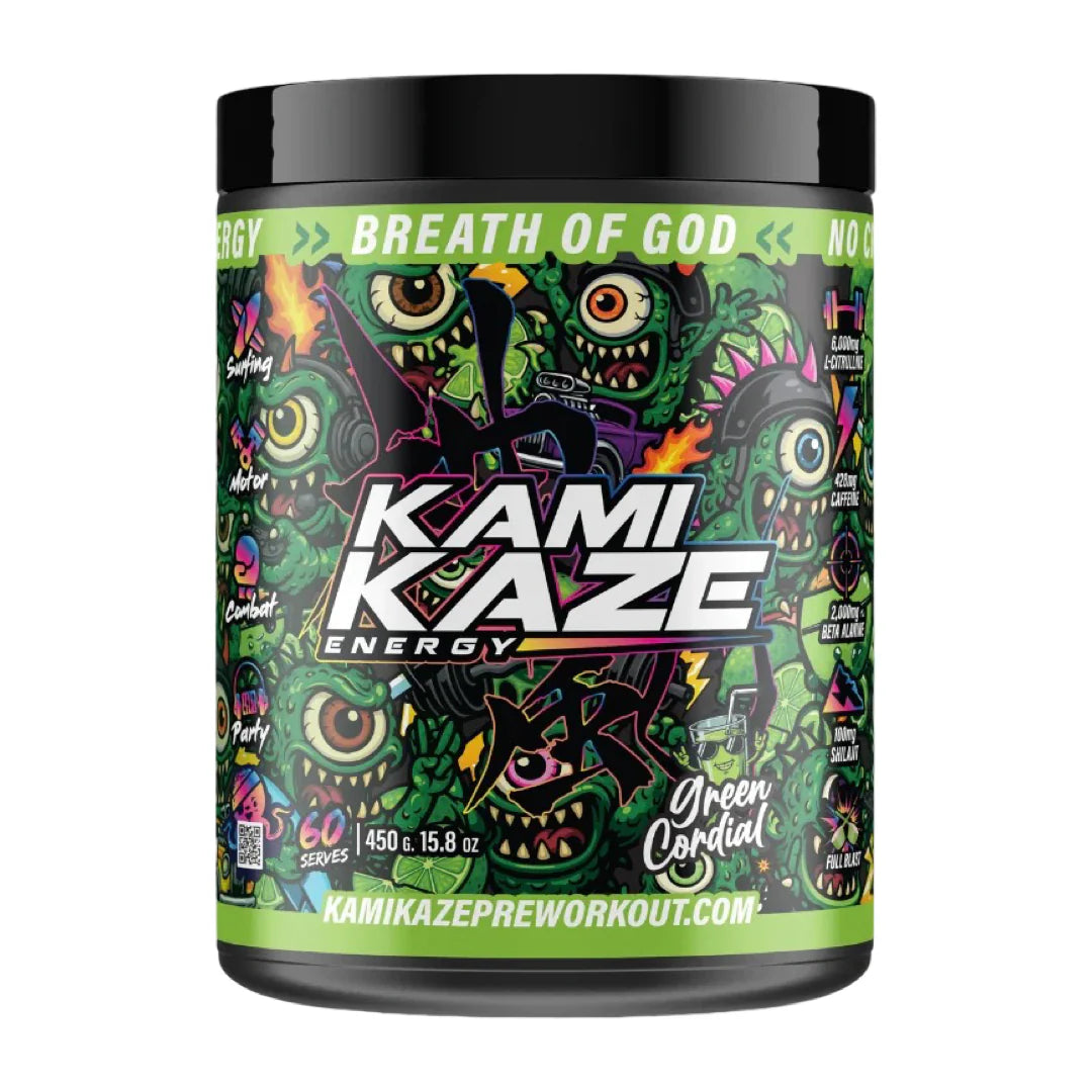 Kamikaze Pre Workout Green Cordial