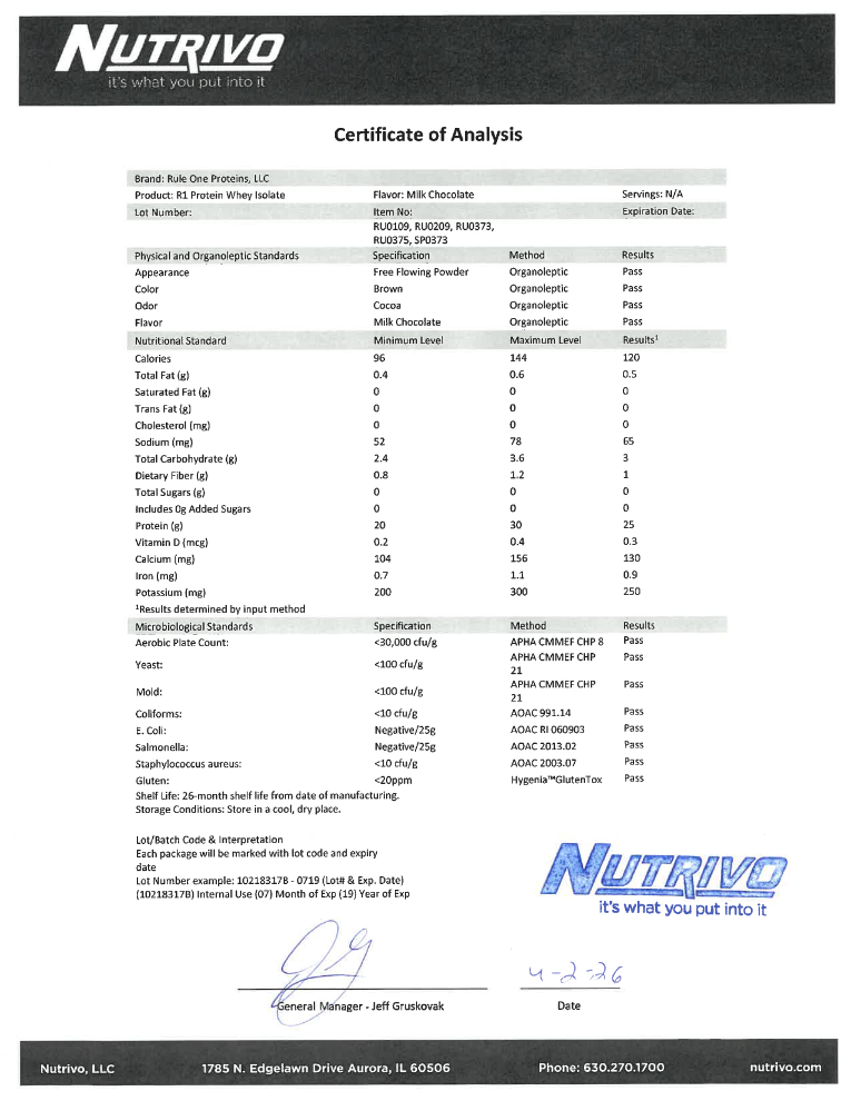 R1 Protein Isolate 2LB Milk Chocolate