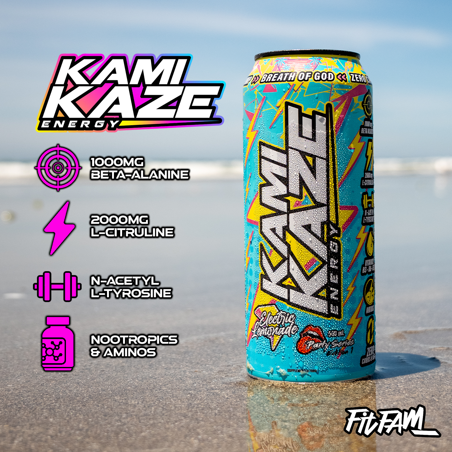 Kamikaze Energy RTD by Athletic Sport Electric Lemonade