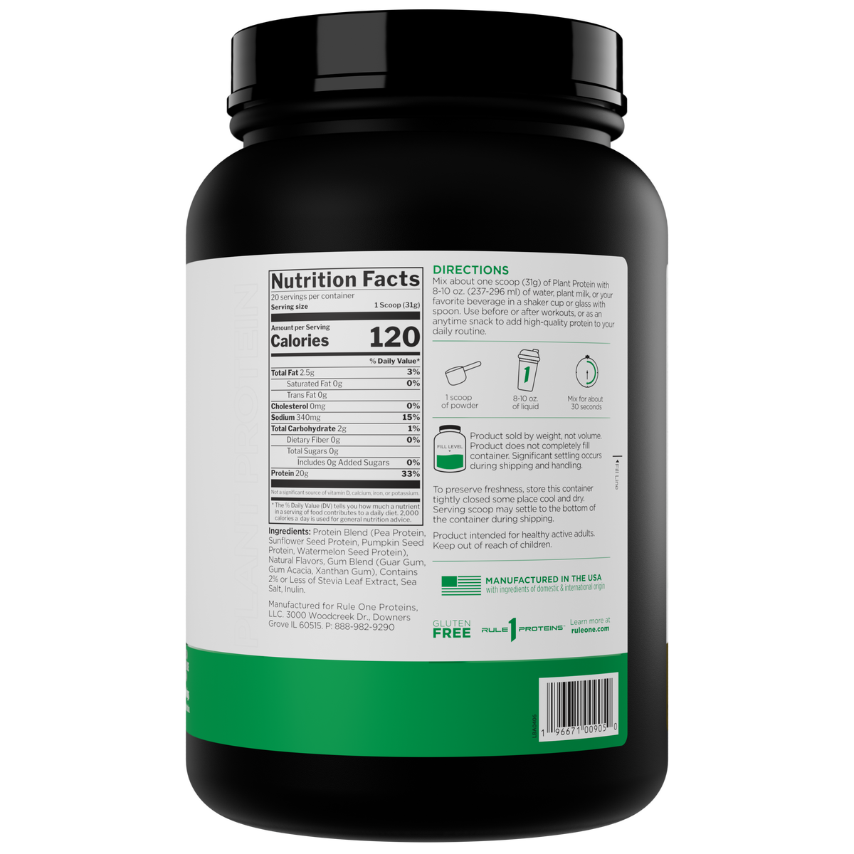 Rule 1 Plant Protein - 1.8lb (Banana Creme)